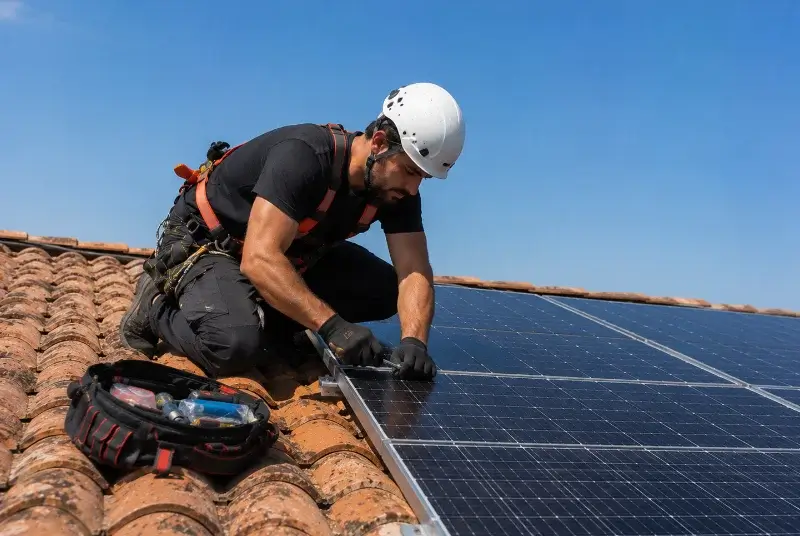 Maintenance et monitoring de panneaux solaires à Branoux-les-Taillades
