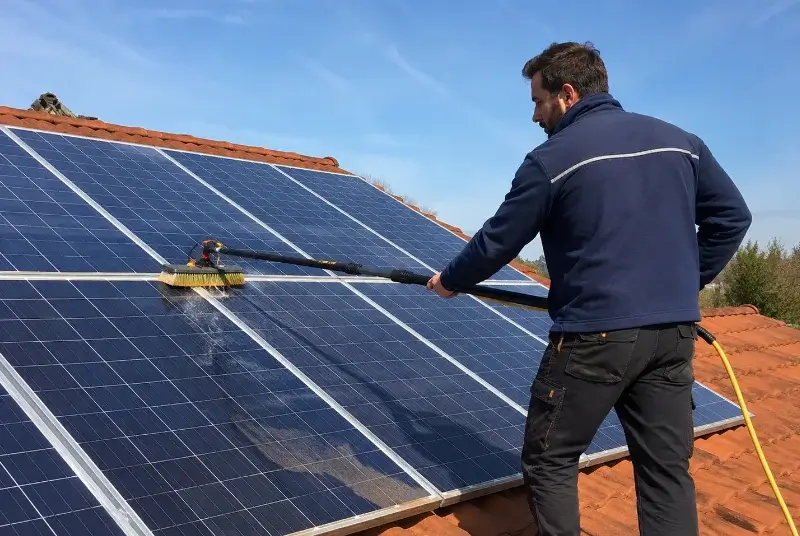 Nettoyage et entretien de panneaux solaires à Branoux-les-Taillades